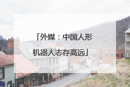 外媒：中国人形机器人志存高远
