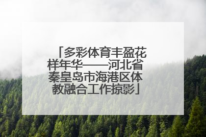 多彩体育丰盈花样年华——河北省秦皇岛市海港区体教融合工作掠影