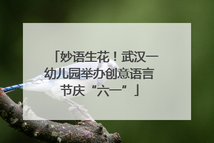 妙语生花！武汉一幼儿园举办创意语言节庆“六一”