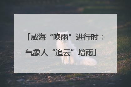 威海“唤雨”进行时：气象人“追云”增雨
