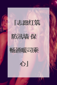 志愿红筑防汛墙 保畅通暖司乘心