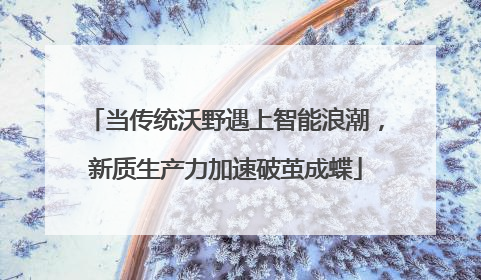 当传统沃野遇上智能浪潮，新质生产力加速破茧成蝶