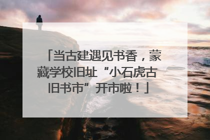 当古建遇见书香，蒙藏学校旧址“小石虎古旧书市”开市啦！