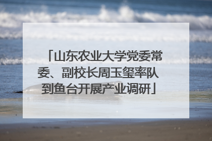 山东农业大学党委常委、副校长周玉玺率队到鱼台开展产业调研