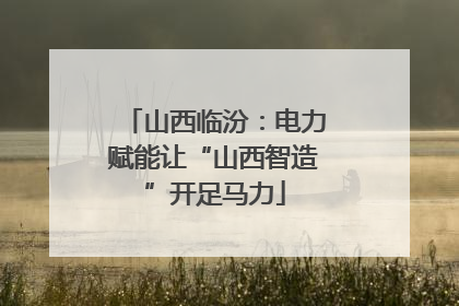 山西临汾：电力赋能让“山西智造”开足马力
