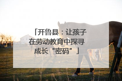 开鲁县：让孩子在劳动教育中探寻成长“密码”