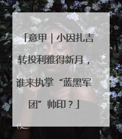 意甲｜小因扎吉转投利雅得新月，谁来执掌“蓝黑军团”帅印？