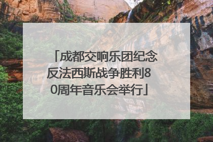 成都交响乐团纪念反法西斯战争胜利80周年音乐会举行