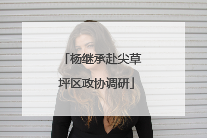 杨继承赴尖草坪区政协调研