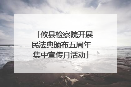 攸县检察院开展民法典颁布五周年集中宣传月活动