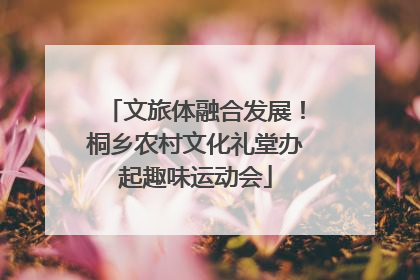 文旅体融合发展！桐乡农村文化礼堂办起趣味运动会