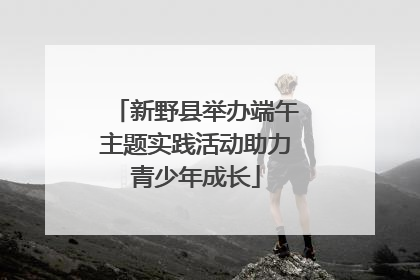 新野县举办端午主题实践活动助力青少年成长
