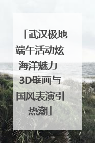 武汉极地端午活动炫海洋魅力 3D壁画与国风表演引热潮