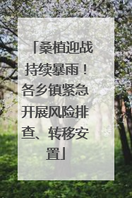 桑植迎战持续暴雨！各乡镇紧急开展风险排查、转移安置