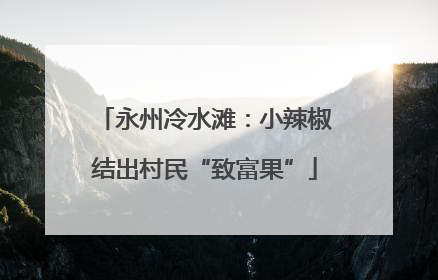 永州冷水滩：小辣椒结出村民“致富果”