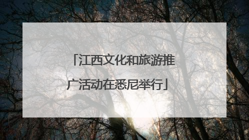 江西文化和旅游推广活动在悉尼举行