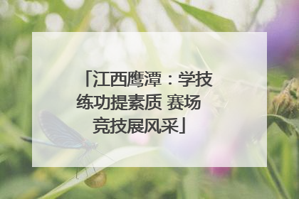 江西鹰潭：学技练功提素质 赛场竞技展风采