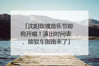 沈阳玫瑰音乐节即将开唱！演出时间表、接驳车指南来了