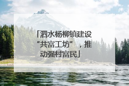 泗水杨柳镇建设“共富工坊”，推动强村富民