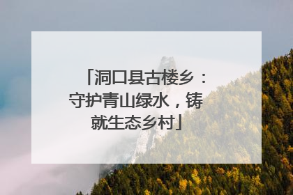 洞口县古楼乡：守护青山绿水，铸就生态乡村