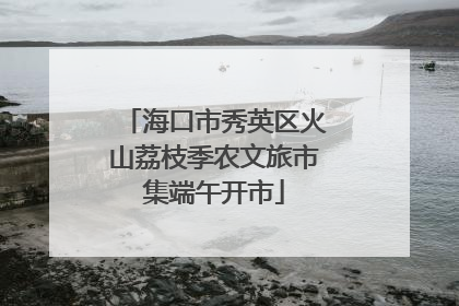 海口市秀英区火山荔枝季农文旅市集端午开市