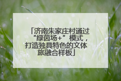 济南朱家庄村通过“绿茵场+”模式，打造独具特色的文体旅融合样板