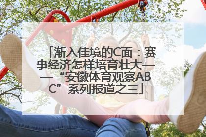 渐入佳境的C面：赛事经济怎样培育壮大——“安徽体育观察ABC”系列报道之三
