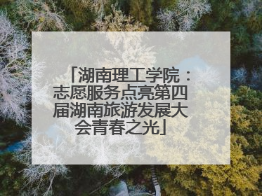 湖南理工学院：志愿服务点亮第四届湖南旅游发展大会青春之光