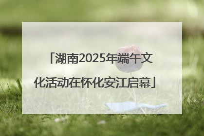 湖南2025年端午文化活动在怀化安江启幕