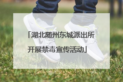 湖北随州东城派出所开展禁毒宣传活动