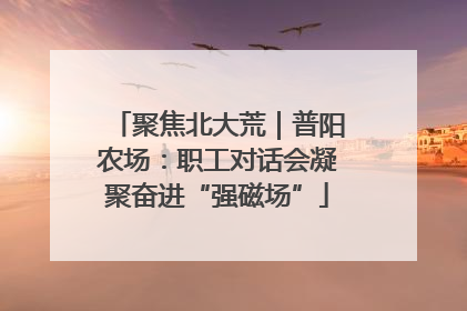 聚焦北大荒｜普阳农场：职工对话会凝聚奋进“强磁场”