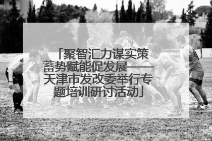 聚智汇力谋实策 蓄势赋能促发展——天津市发改委举行专题培训研讨活动