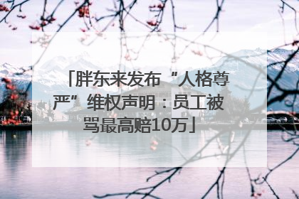 胖东来发布“人格尊严”维权声明：员工被骂最高赔10万