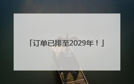 订单已排至2029年！