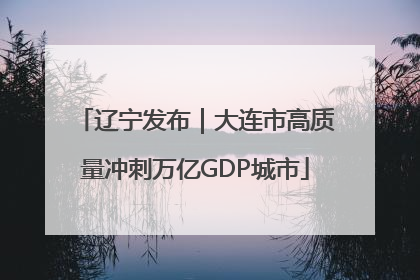辽宁发布｜大连市高质量冲刺万亿GDP城市