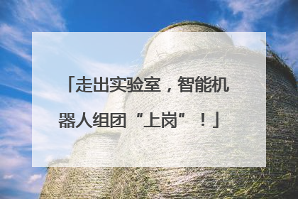 走出实验室，智能机器人组团“上岗”！