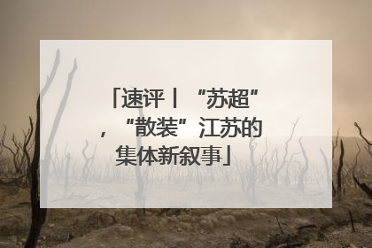 速评丨“苏超”，“散装”江苏的集体新叙事