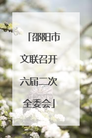 邵阳市文联召开六届二次全委会