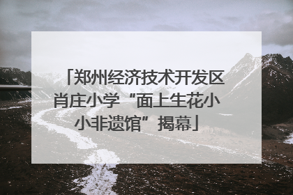 郑州经济技术开发区肖庄小学“面上生花小小非遗馆”揭幕