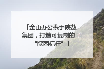金山办公携手陕数集团，打造可复制的“陕西标杆”