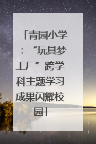 青园小学：“玩具梦工厂”跨学科主题学习成果闪耀校园