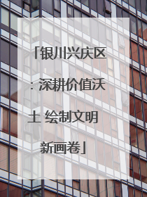 银川兴庆区：深耕价值沃土 绘制文明新画卷