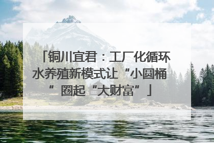 铜川宜君：工厂化循环水养殖新模式让“小圆桶”圈起“大财富”