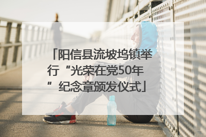 阳信县流坡坞镇举行“光荣在党50年”纪念章颁发仪式