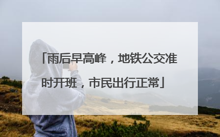 雨后早高峰,地铁公交准时开班,市民出行正常