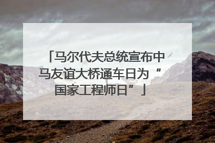 马尔代夫总统宣布中马友谊大桥通车日为“国家工程师日”