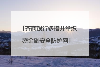 齐商银行多措并举织密金融安全防护网