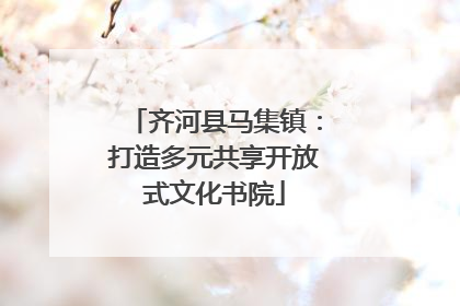 齐河县马集镇：打造多元共享开放式文化书院