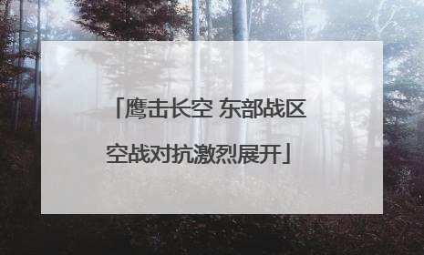 鹰击长空 东部战区空战对抗激烈展开