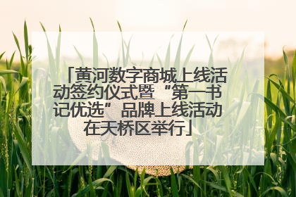 黄河数字商城上线活动签约仪式暨“第一书记优选”品牌上线活动在天桥区举行